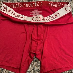 Calvin Klein Red boxer brief microfiber